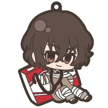 Osamu Dazai Bungo Stray Dogs Eformed Paja Chara Rubber Charm Key Chain [USED]