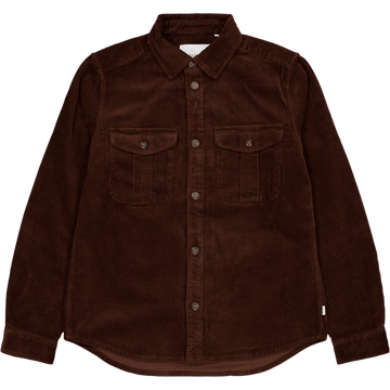 Les Deux Kody Heavy Corduroy Overshirt Ebony