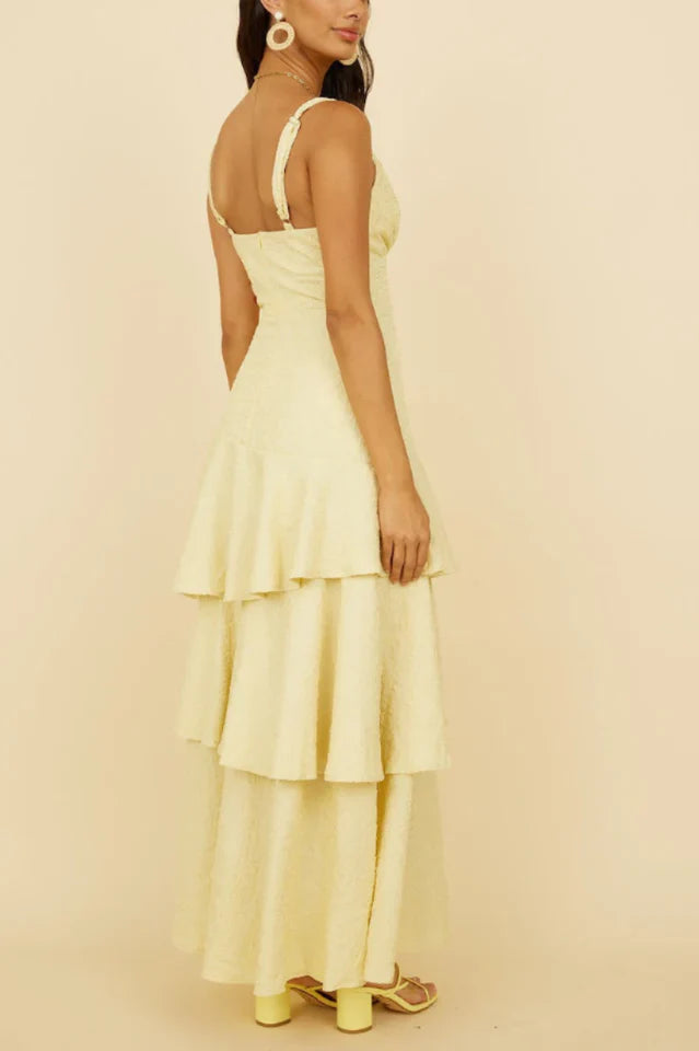 Red Carpet Entrance Maxi Dress
