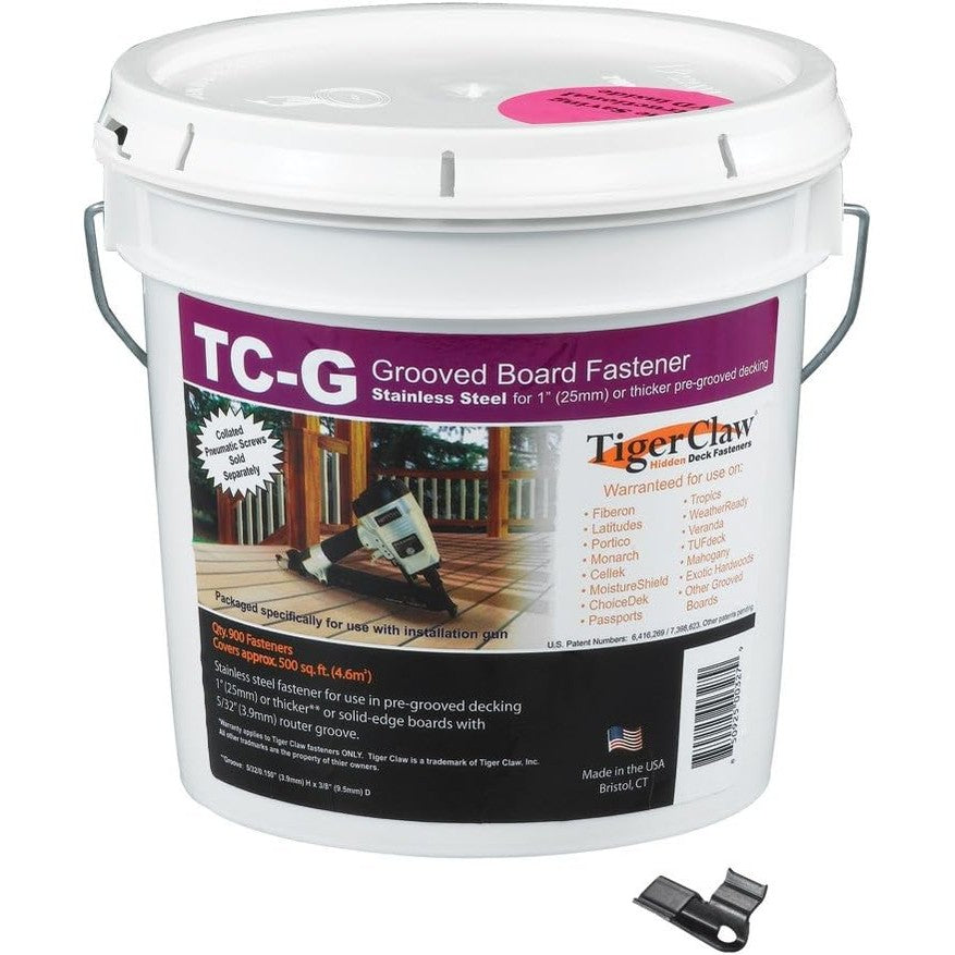 FastenMaster F-5913-GNFS TC-G Bkt for Grooved Boards No Screws
