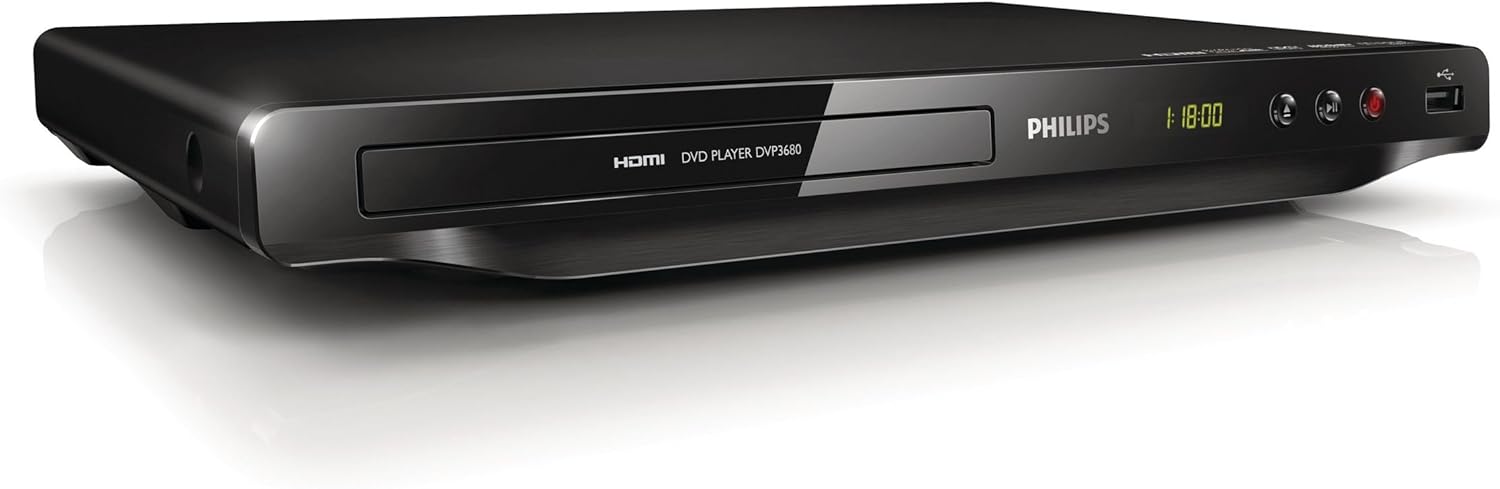 Philips DVP-3680 Multi Region Zone Free DVD Player HDMI