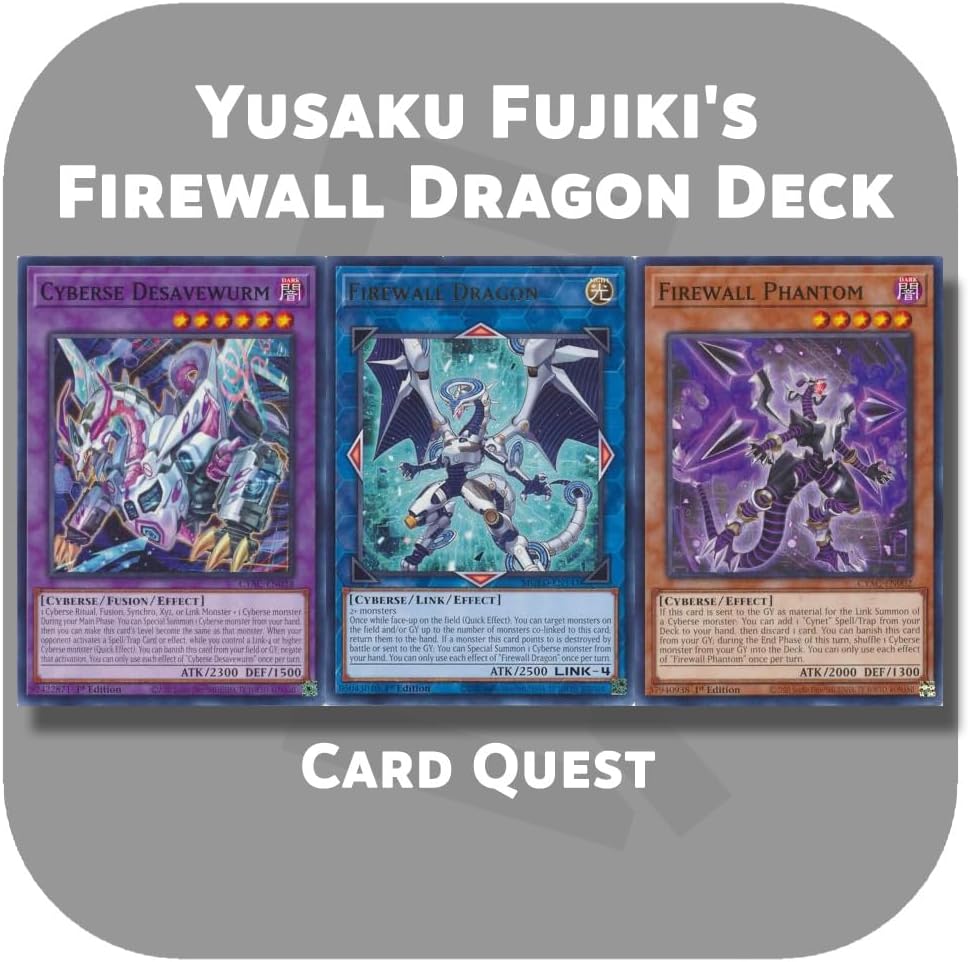 Complete Custom Deck for Yu-Gi-Oh! VRAINS - Playmaker Yusaku Fujiki's Firewall Dragon Link Deck