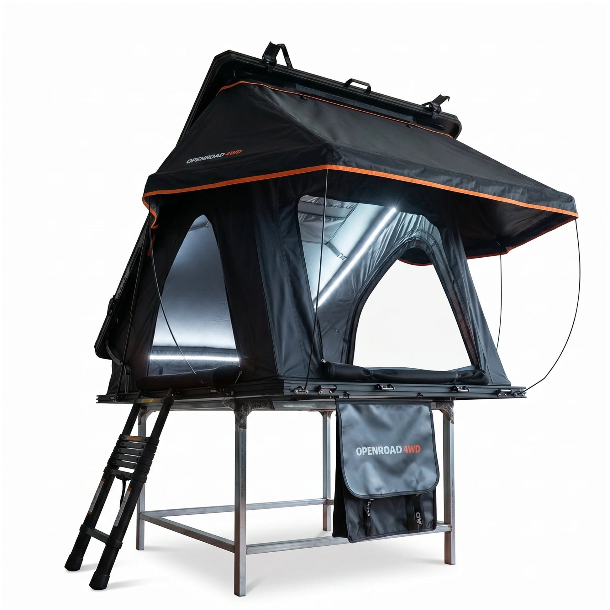 OPENROAD Aluminum Hard Shell Roof Top Tent-PeakRoof LT V2 Series openroad4wd.com