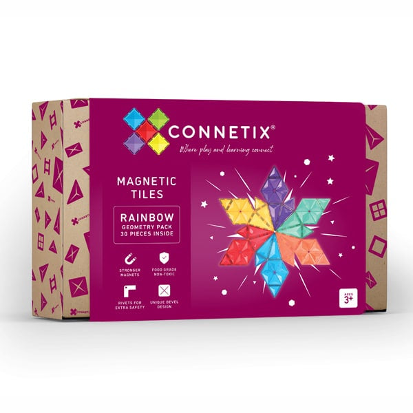 CONNETIX RAINBOW GEOMETRY PACK 30PC