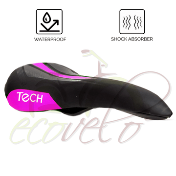 sella nera fucsia donna sellino corsa bici mtb trekking