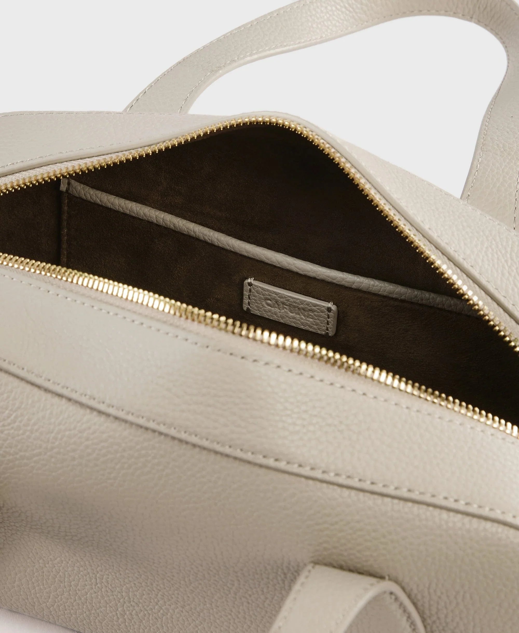Small Asra Boston Bag - Smoke
