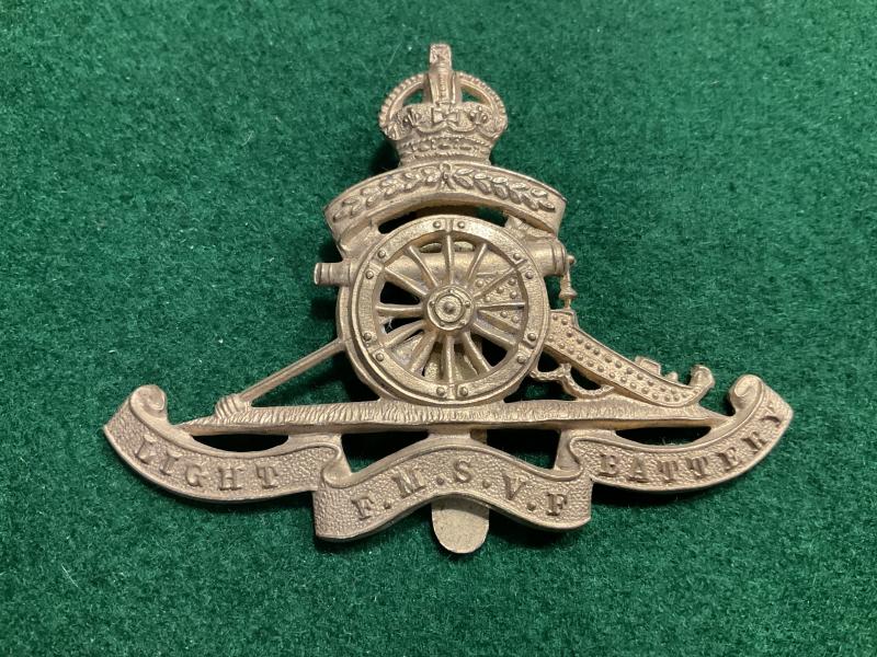 Gradia Militaria -  Federation of Malay States Volunteer Forces, Light Battary cap badge