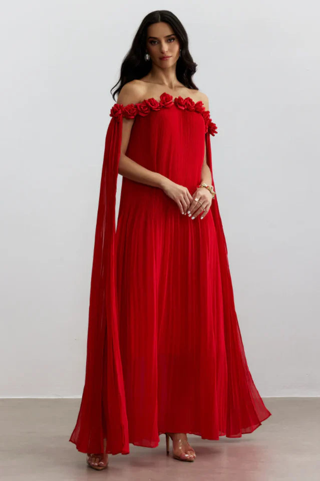 Regina Rosette Detail Maxi Dress