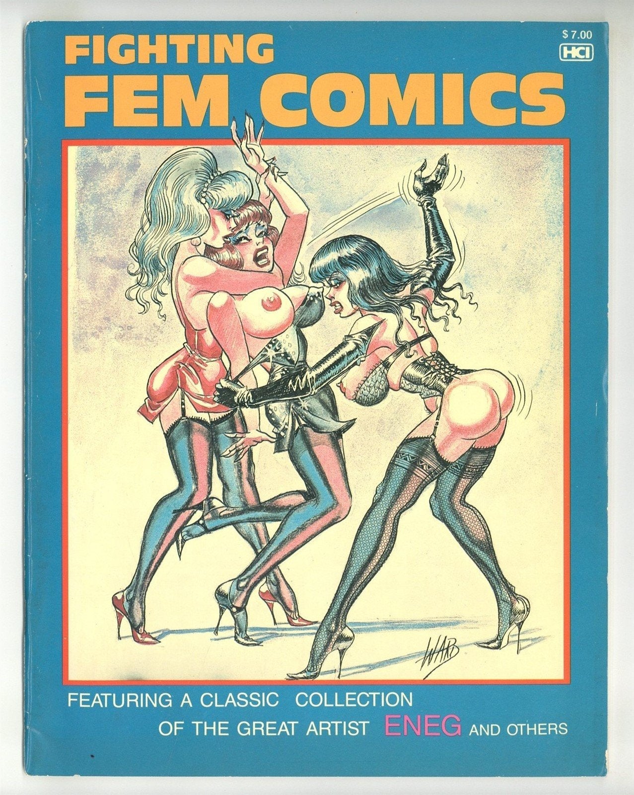 Fighting Fem Comics #1 Eneg Gene Bilbrew, Bill Ward, Eric Stanton 1980 Fetish Comic Graphic Novel 48pgs HCI Publ. M39216