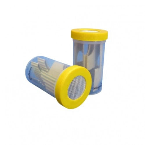Frasco para transporte de triatominos de 120cc Paq 10 unidades - www.biologika.co