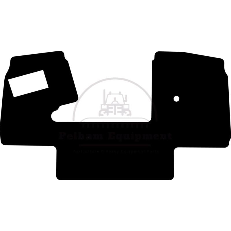 Velour Floor Mat for Weidemann Lugstein Cab LK 174-1, Black