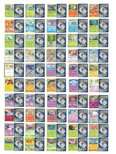 Gen 1 Pokemon Cards List