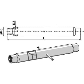 Tubo M 30 x 3-5 - LS13-TTB-063