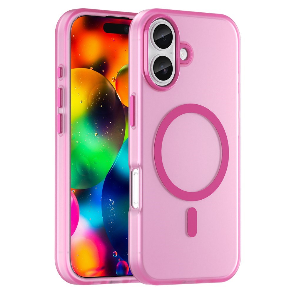 EIDERWOOD iPhone 17 Hybrid Plast Mobil Cover - MagSafe Kompatibel - Mat Gennemsigtig / Lyserød