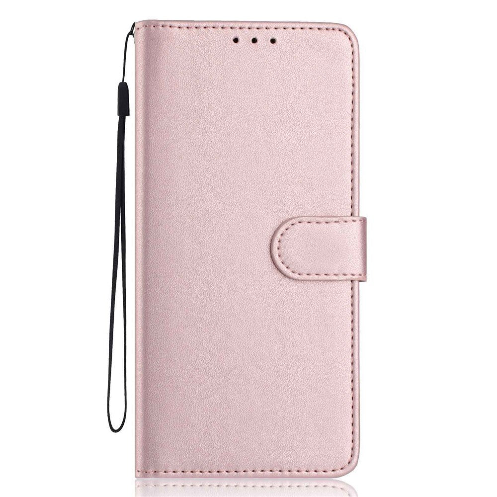 Motorola Moto G86 Power EIDERWOOD Faux Leather Case with Strap & Card Holder - Rose Gold