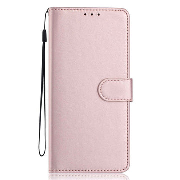 Motorola Moto G86 Power EIDERWOOD Faux Leather Case with Strap & Card Holder - Rose Gold