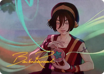 Toph, the First Metalbender Art Card (Gold-Stamped Signature) - Art Series: Avatar: The Last Airbender