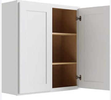 RELIABILT Parkstone 27-in W x 30-in H x 12-in D White Wall Fully Assembled Plywood Cabinet (Shaker Door Style)