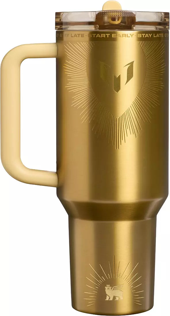 Stanley 40 oz. Quencher ProTour Flip Straw Tumbler - Messi x Stanley 1913 Gold