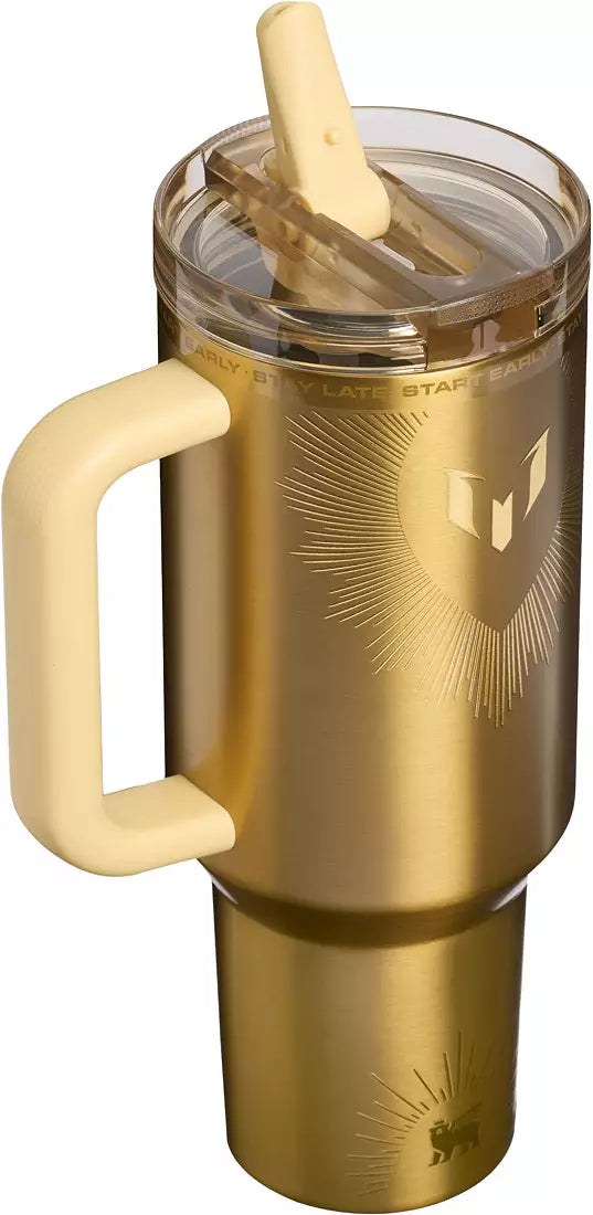 Stanley 40 oz. Quencher ProTour Flip Straw Tumbler - Messi x Stanley 1913 Gold