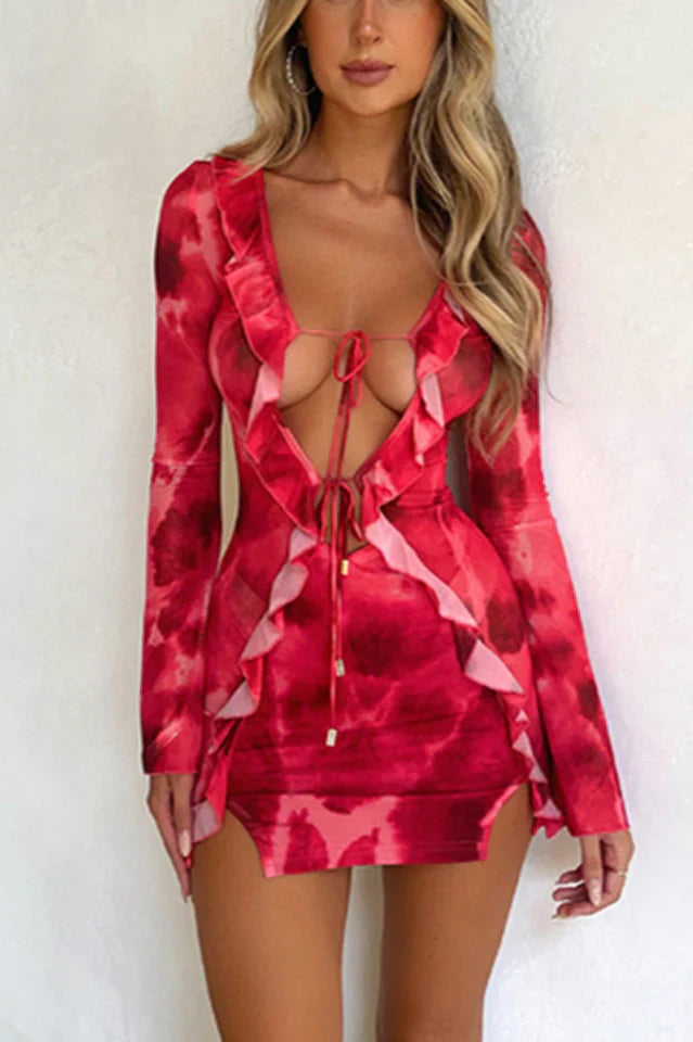 Passion Ruffle Bodycon Dress