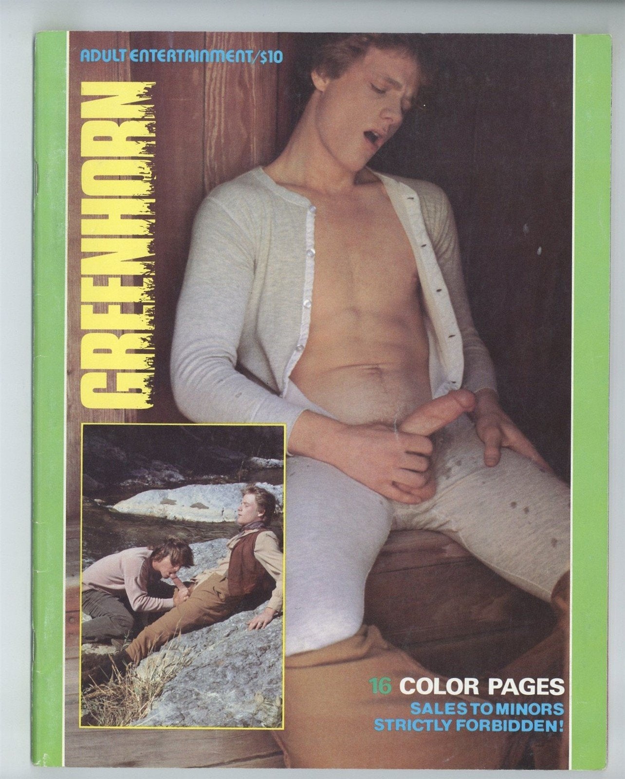 Greenhorn 1984 Andy Fuller, Jim Rogers, Beau Matthews, Adam Mitchell 44pgs Explicit Gay Western Film Pictorial, SS Prod. M36481