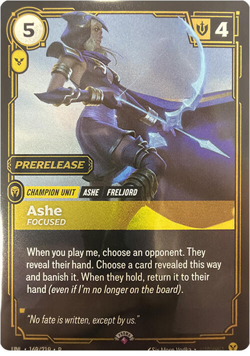 Ashe - Focused (OPP - 169/219) - Riftbound Organized Play Promotional Cards - Promo - Foil