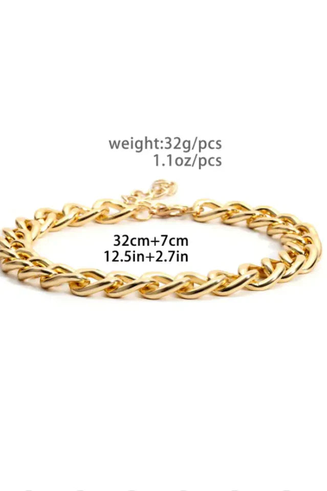 Brief Link Chain Collarbone Necklace