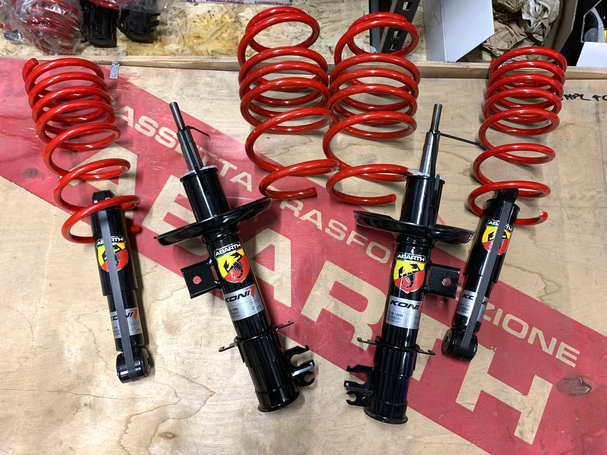 KIT ammortizzatori 500 Abarth Koni COMPETIZIONE nuovi  522229641-52229640-522229642