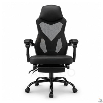 ELVOR - Chaise de Bureau Premium avec Repose-Pieds et Design Ergonomique