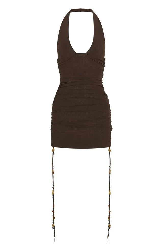 Hearts Desire Mini Dress Chocolate