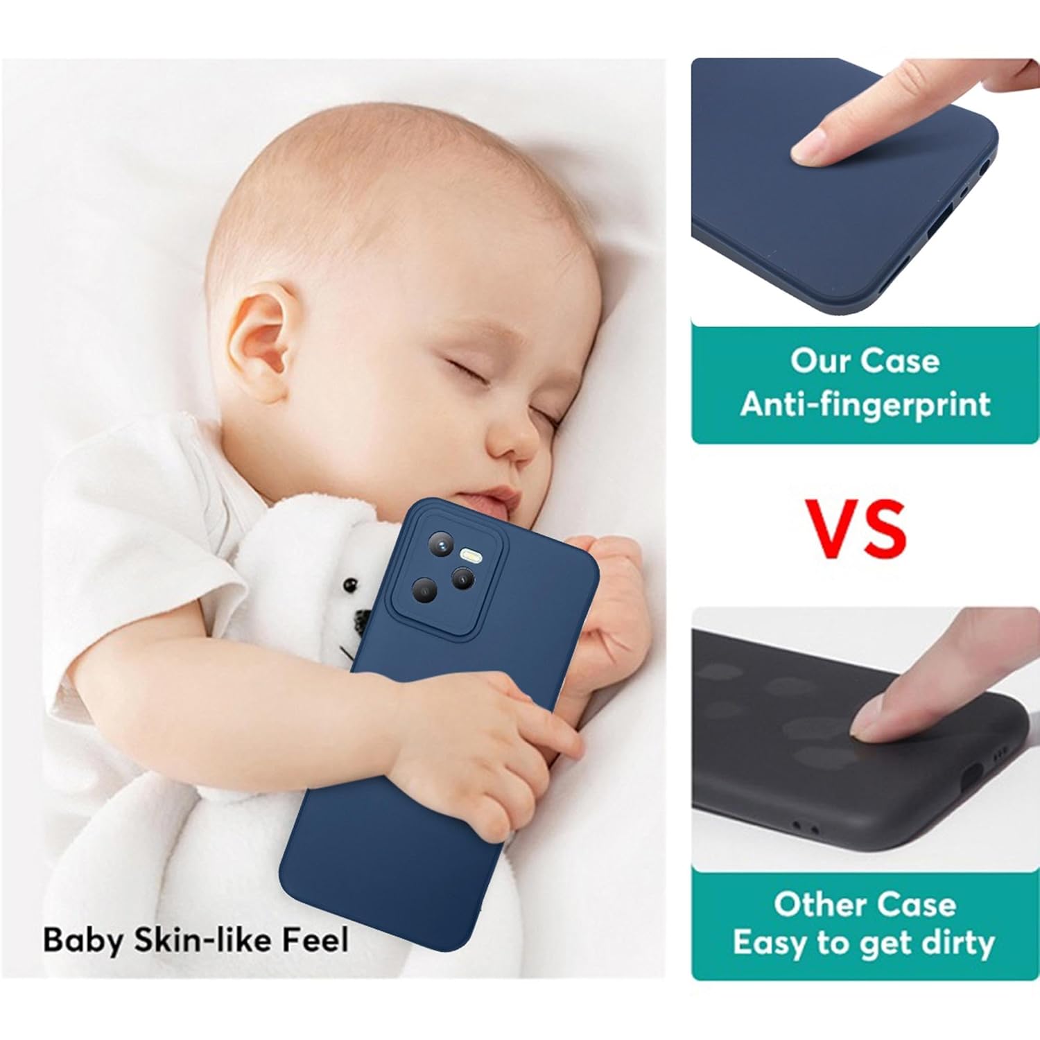 For Xiaomi Redmi Note 13 Back Cover Case(Matte Finish Silicone with Inside Fiber Cloth)