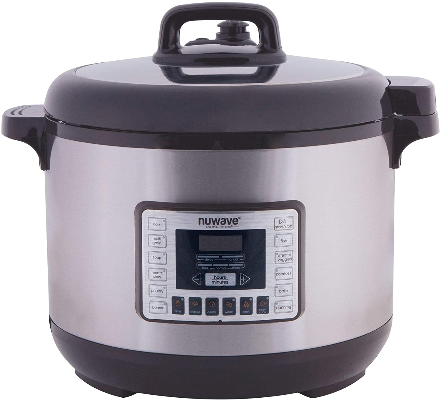 NuWave  33501 Nutri-Pot Pressure Cooker, 13 Quart, Silver & Black