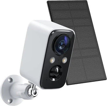 FOAOOD Telecamera Wi-Fi Esterno Senza Fili con Pannello Solare, Telecamera CCTV con Visione Notturna a Colori, Rilevamento Umano PIR, Conversazione a 2 Vie, Impermeabile IP66 ezviz