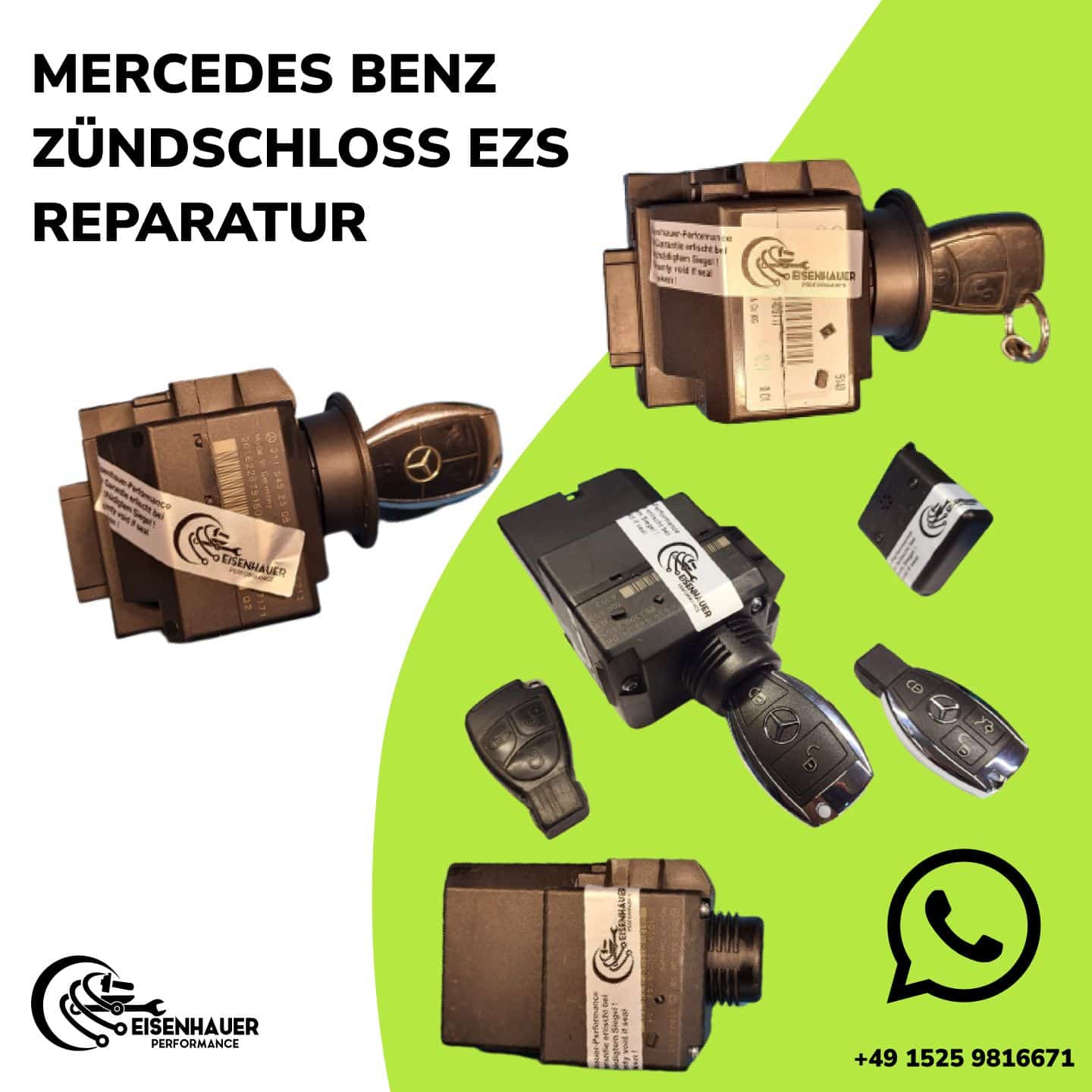 Mercedes W207 EZS ELV EIS  Lenkradverriegelung Lenkradschloss Professionell Reparatur