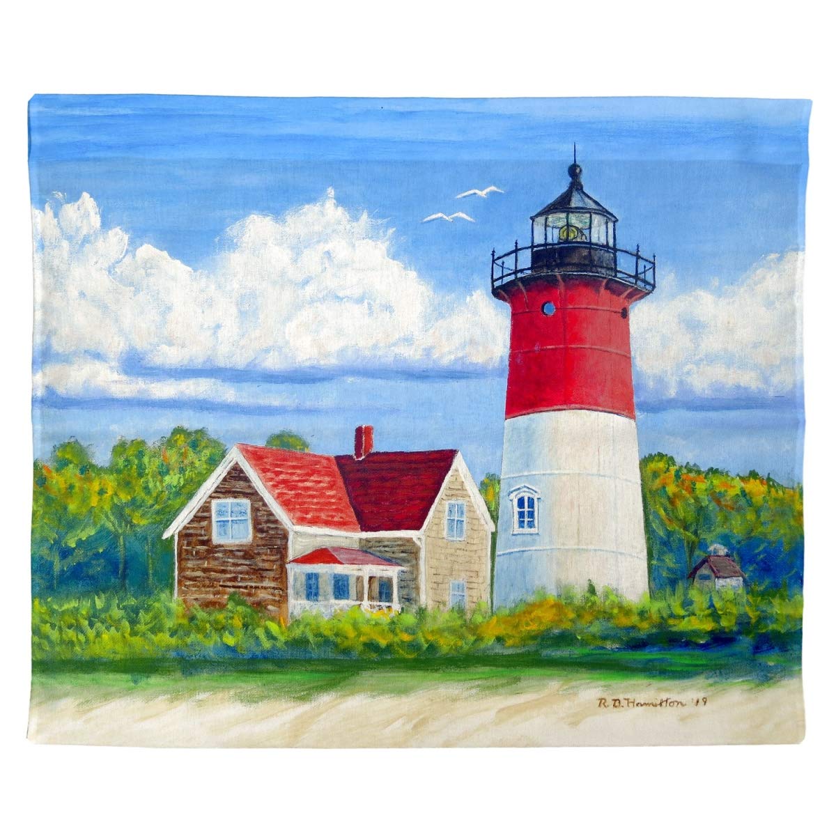 Betsy Drake TP1120 24 x 30 in. Nauset Lighthouse, MA Outdoor Wall Hanging