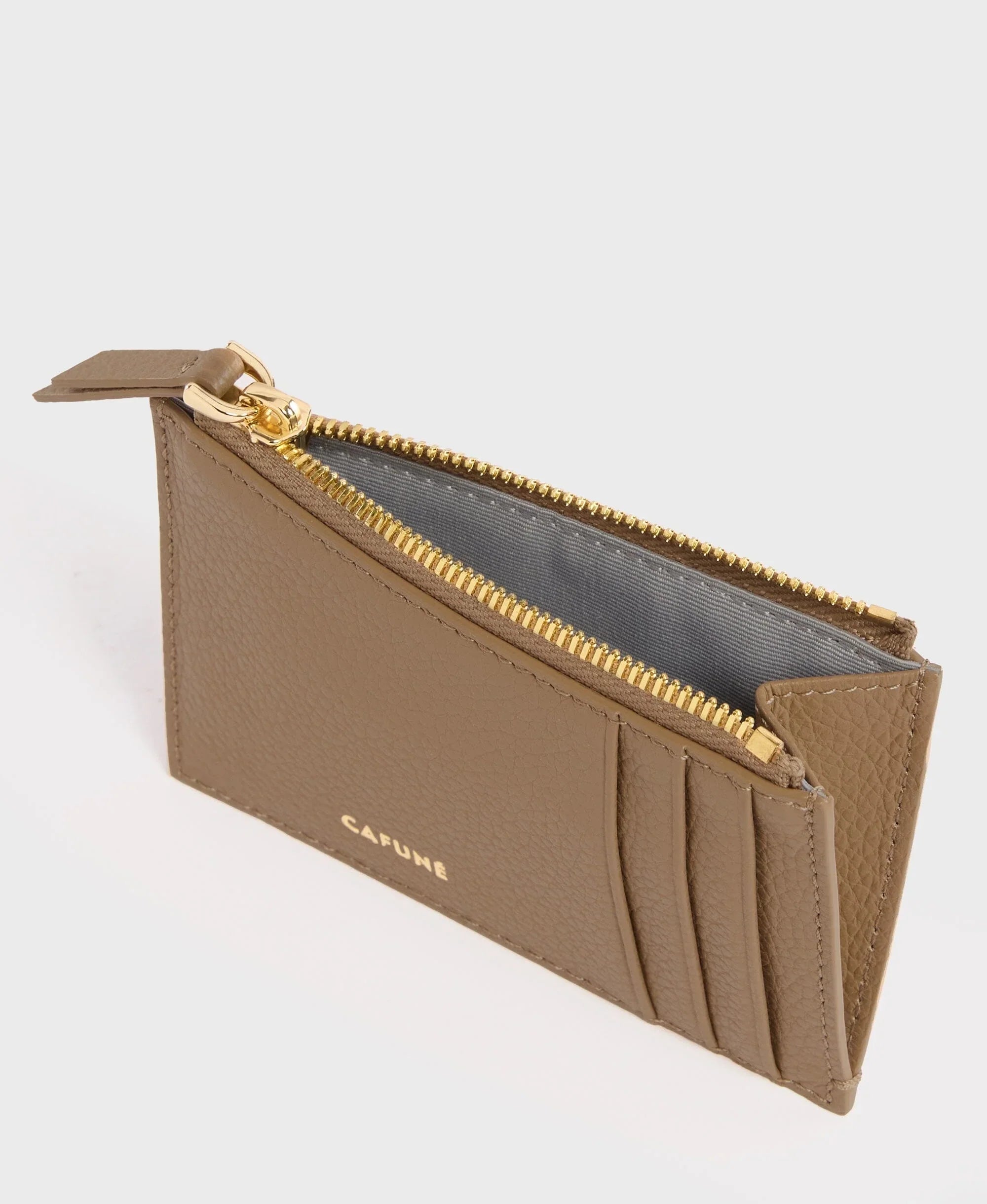 Double-C Card Case - Tan