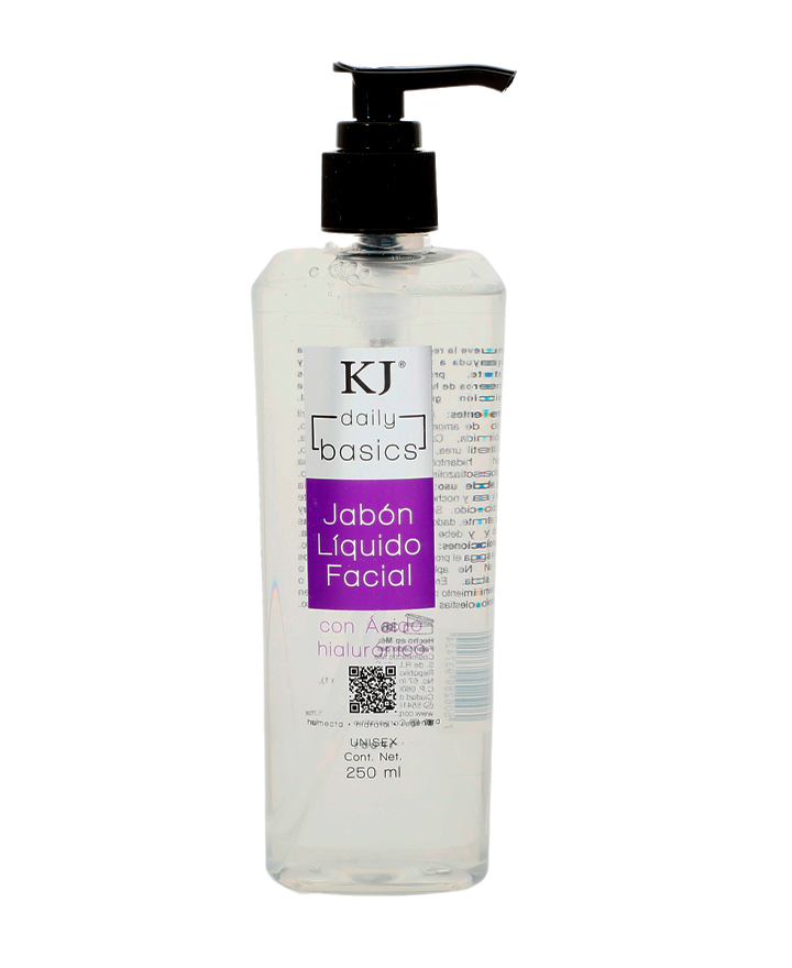 KJ JABON LIQUIDO FACIAL CON ACIDO HIALURONICO 250 ML.