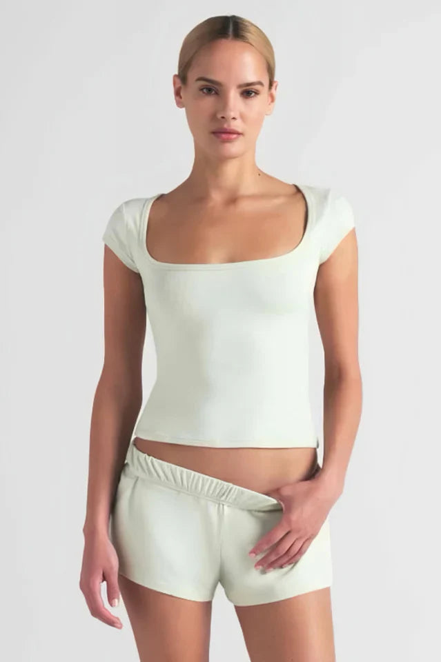 SKIMS Cotton Jersey Scoop Neck T-Shirt