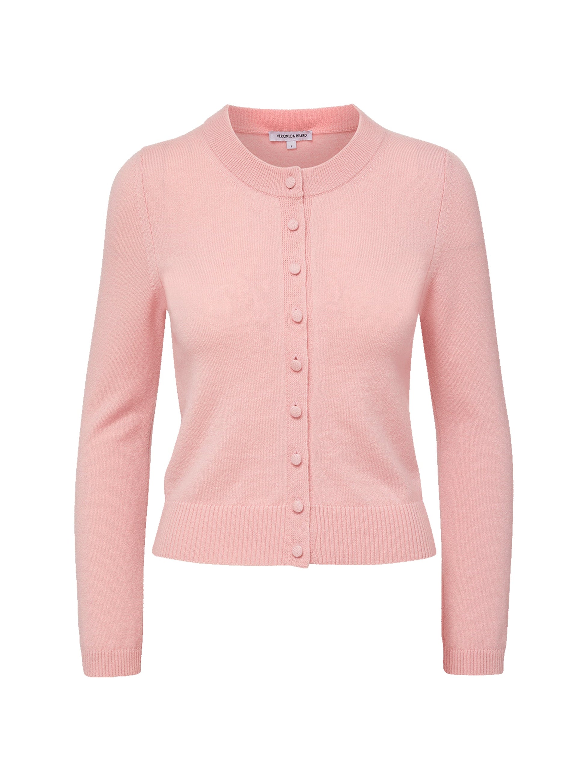 Veronica Beard Daro Cashmere Cardigan in Petal