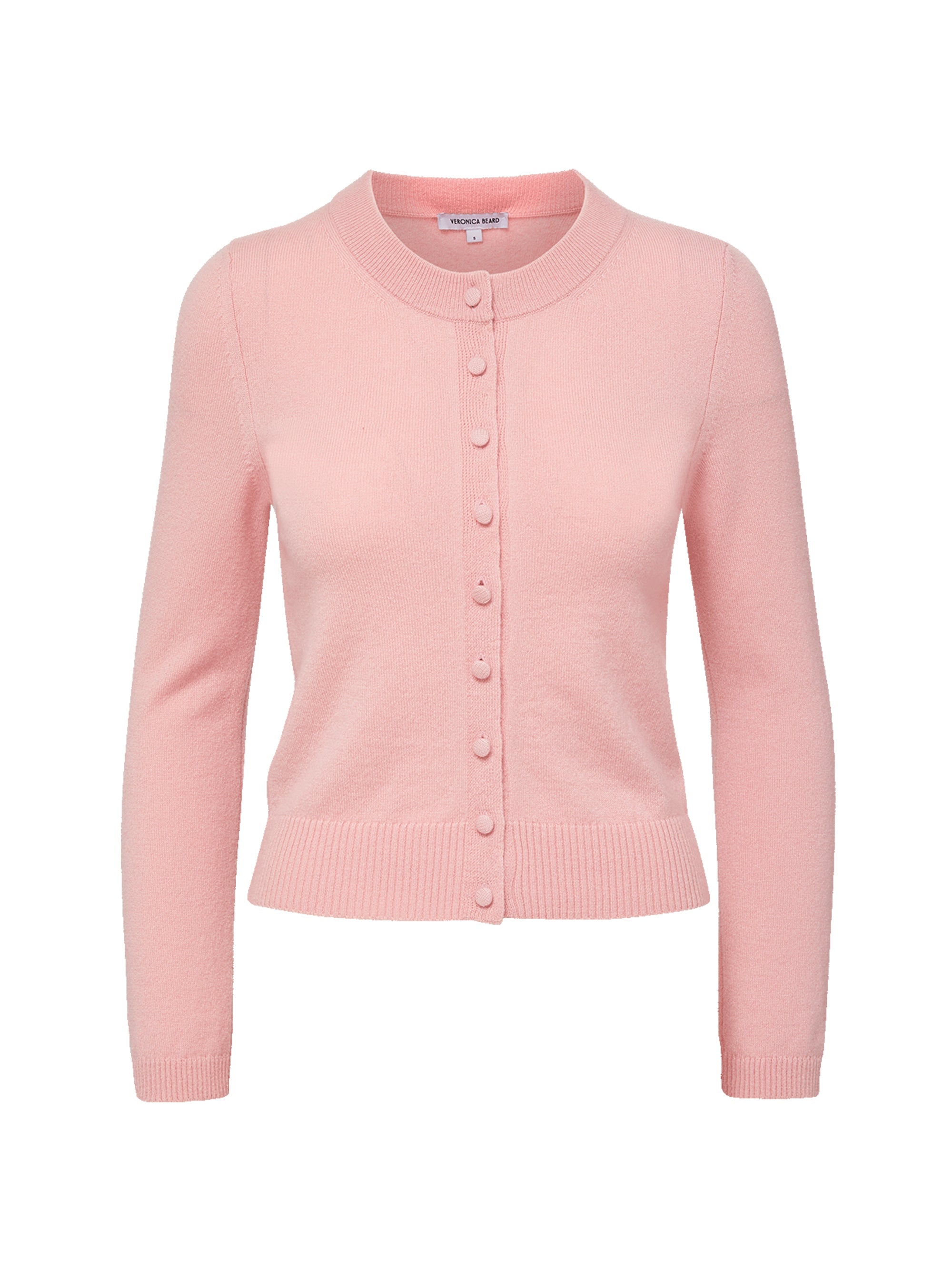 Veronica Beard Daro Cashmere Cardigan in Petal