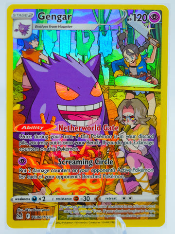 GENGAR Lost Origin Set Full Art Holographic Pokemon Card!!! #7356