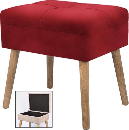 VEA SGABELLO WONDER VELL BORDEAUX 45X35X
