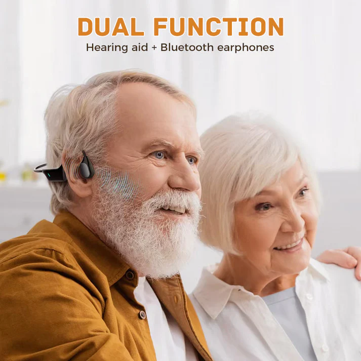 Bluetooth-Kopfhörer mit Knochenleitung und Hörgerätefunktion