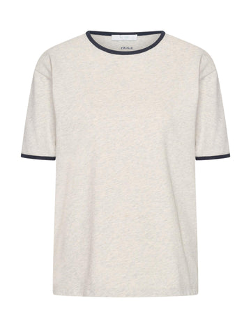 Nimes top, Light grey melee