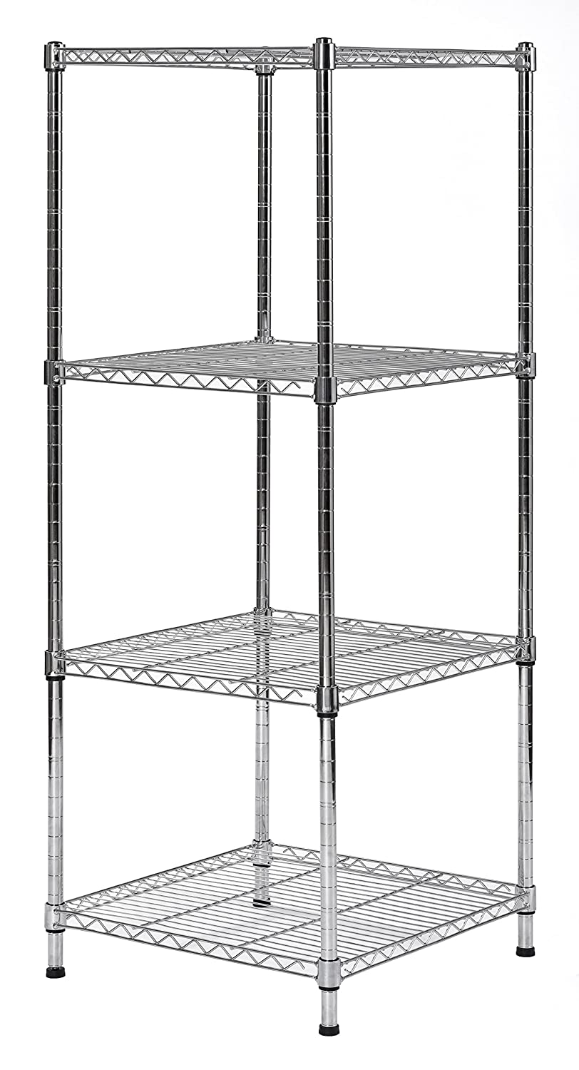 Muscle Rack SWS181847-4C Steel Wire Shelf Slim Spacesaver 18”W x 18”D x 47”H, 4 Shelves, 47" Height, 18" Width, 18" Length
