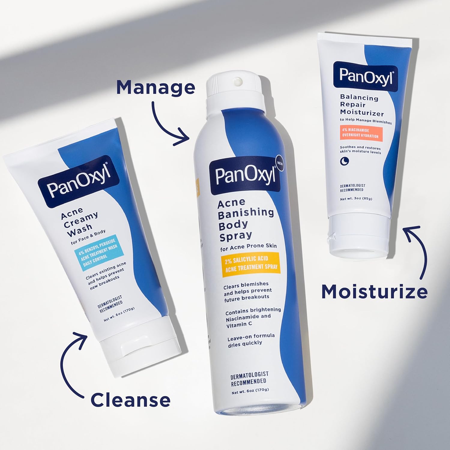 PanOxyl Acne Banishing Body Spray -  2% Salicylic Acid - Puistjesbehandelingsspray - Tegen Acne 