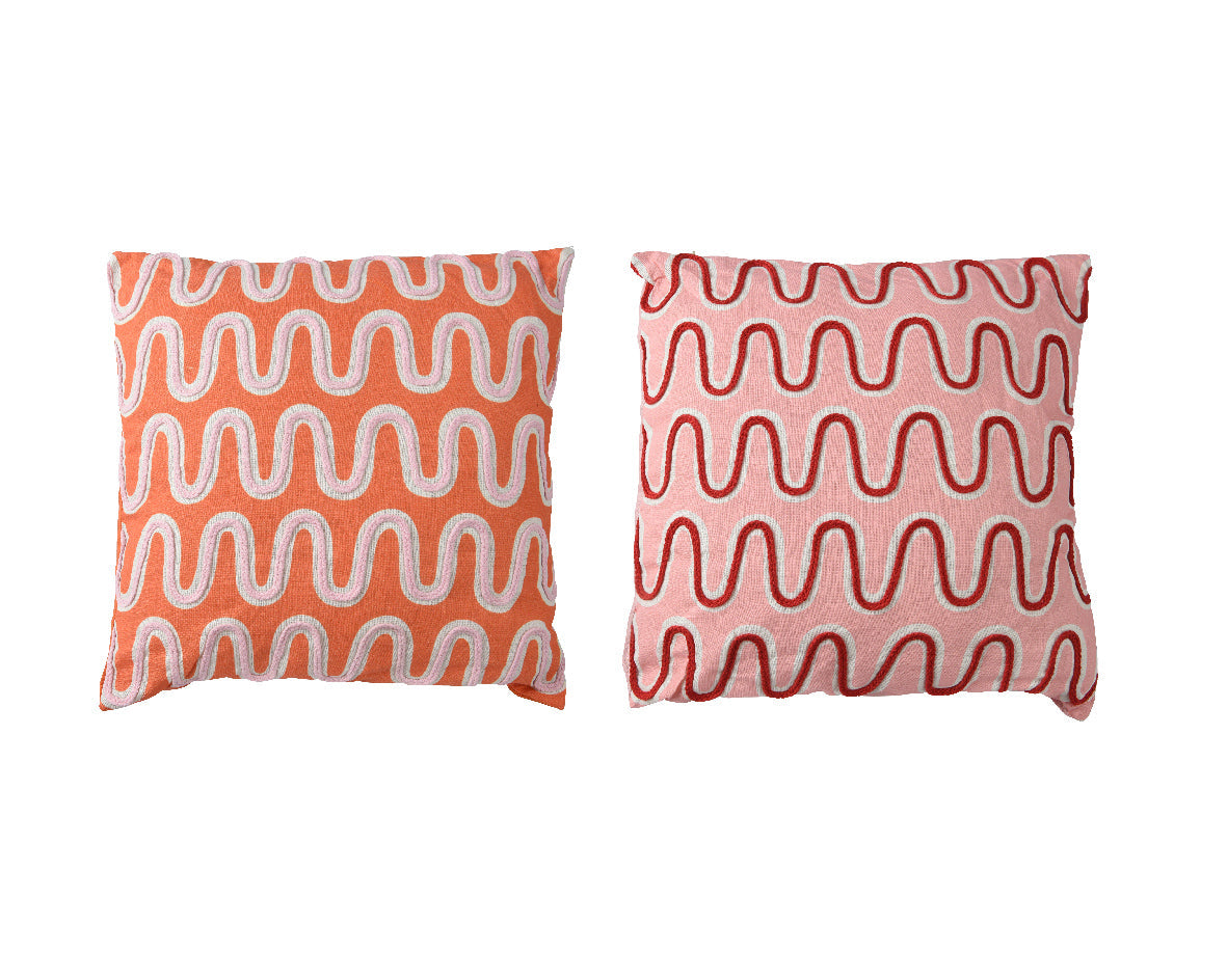 Kissen Polyester 2-farbig, ca. L.45cm x B.45cm x H.8cm
