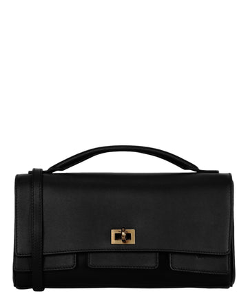 Balenciaga Bel Air Small Leather Clutch Bag