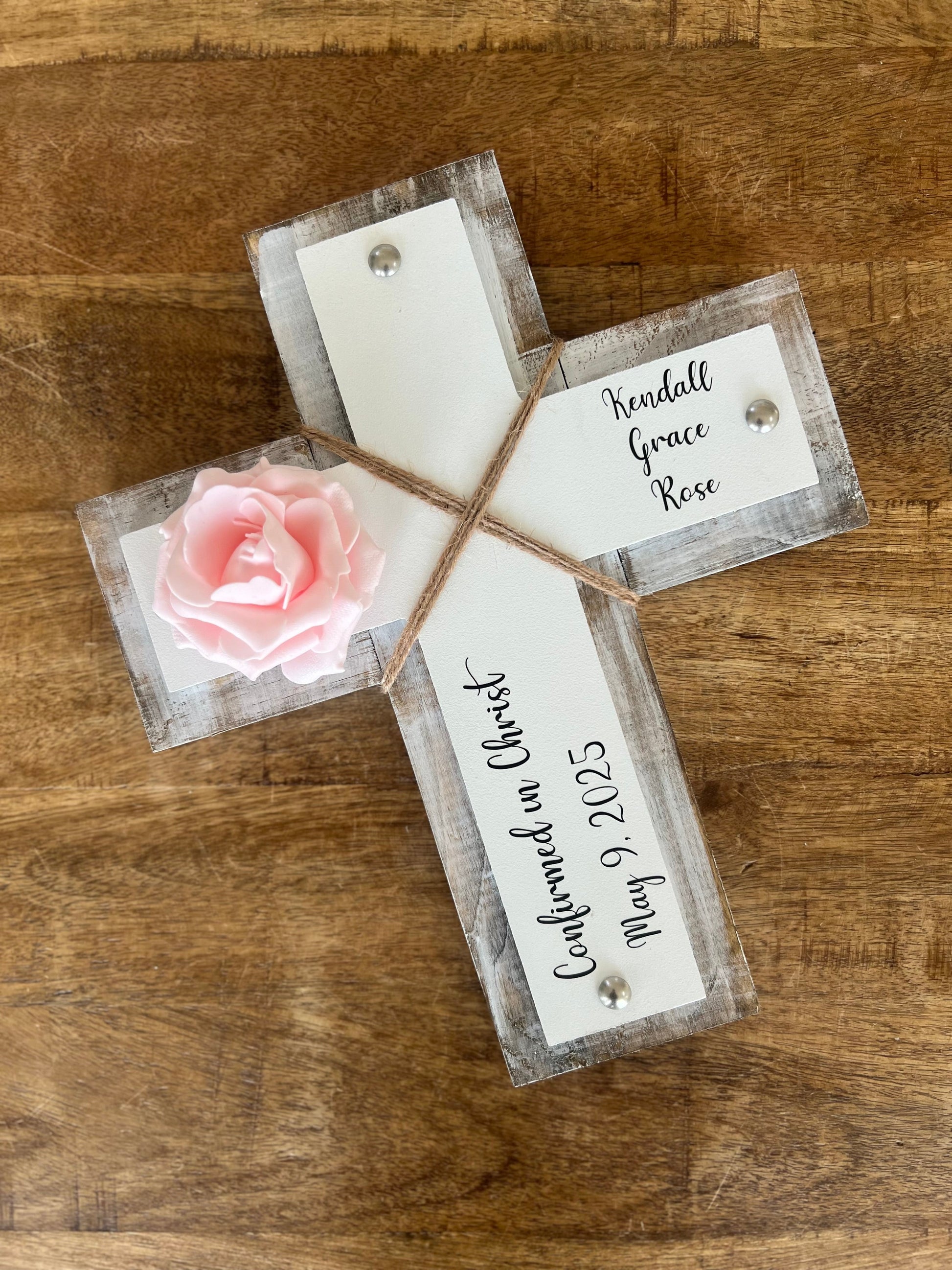 Personalized Confirmation Cross